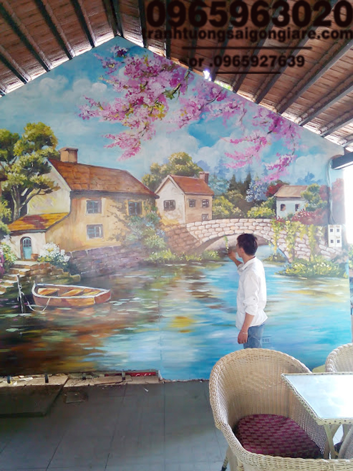 Vẽ Tranh Tường Cho Quán Cafe Tại TPHCM Độc Đáo