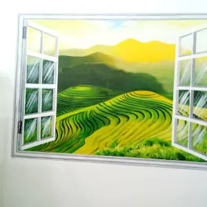 Dịch Vụ Vẽ Tranh Tường Phòng Khách Tại TPHCM