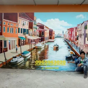 Vẽ Tranh Tường Cho Quán Cafe Tại TPHCM Độc Đáo