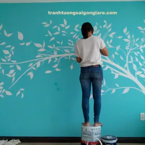 Vẽ Tranh Tường Phòng Ngủ Đẹp Và Hiện Đại Tại TPHCM