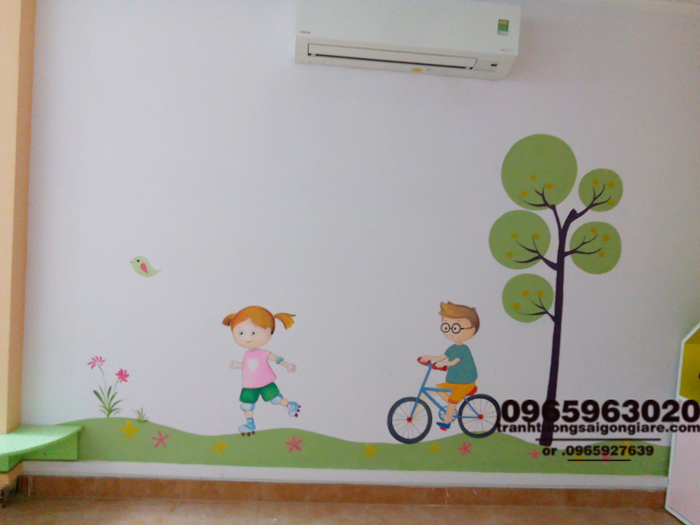 ve tranh tuong mam non