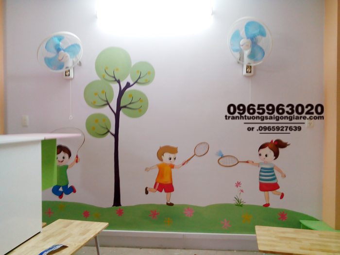 ve tranh tuong mam non