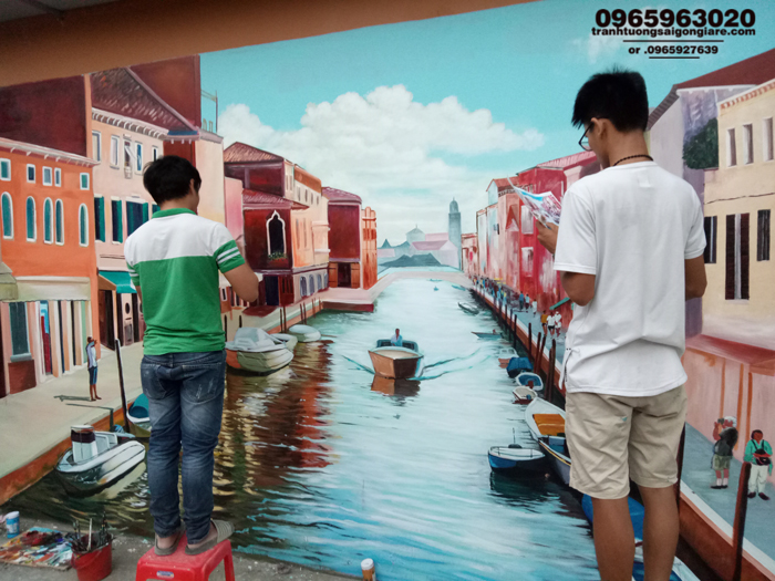 ve tranh tuong 3d