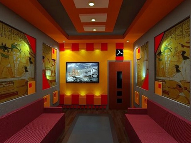 vẽ tranh tường quán karaoke đẹp