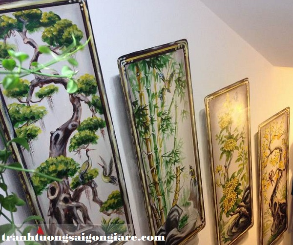 vẽ tranh tường khách sạn