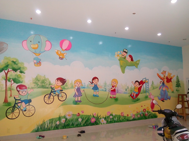 tranh tường mầm non đẹp