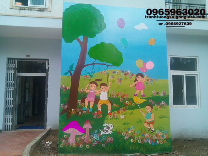 ve tranh tuong mam non