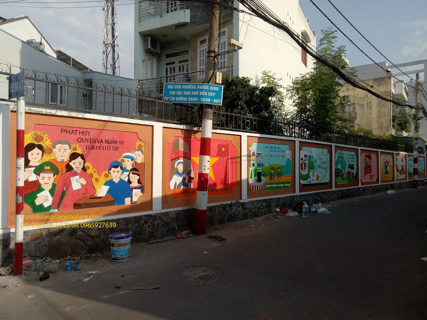 ve tranh tuong co dong 