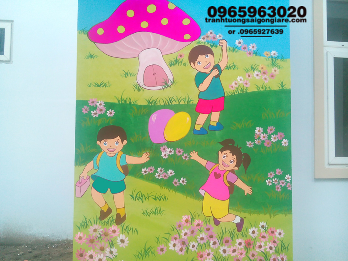ve tranh tuong mam non