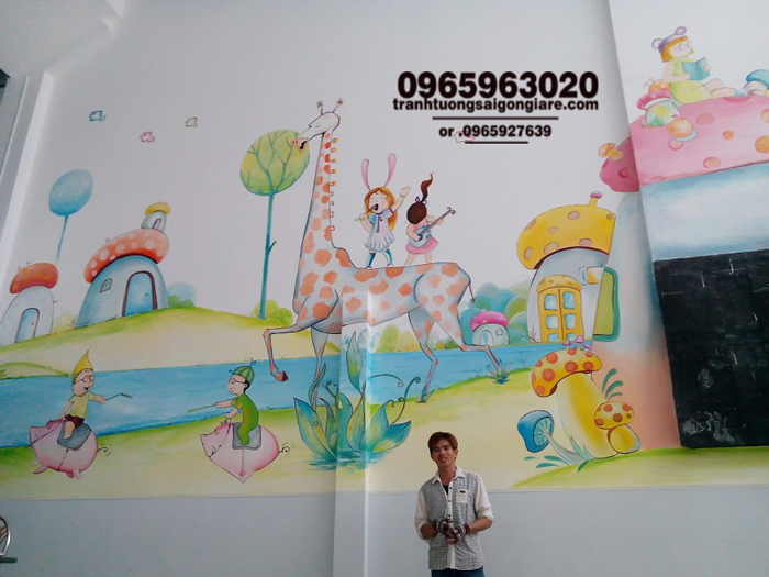 ve tranh tuong mam non