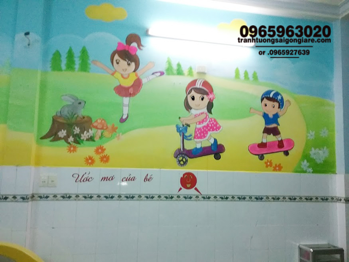 ve tranh tuong mam non