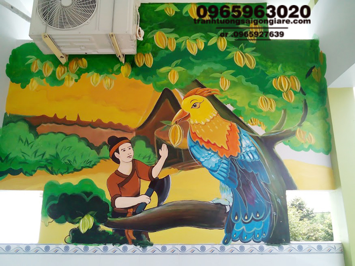 ve tranh tuong mam non