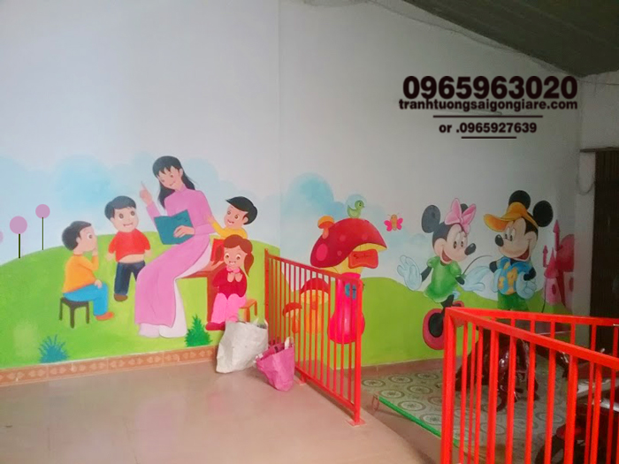 ve tranh tuong mam non