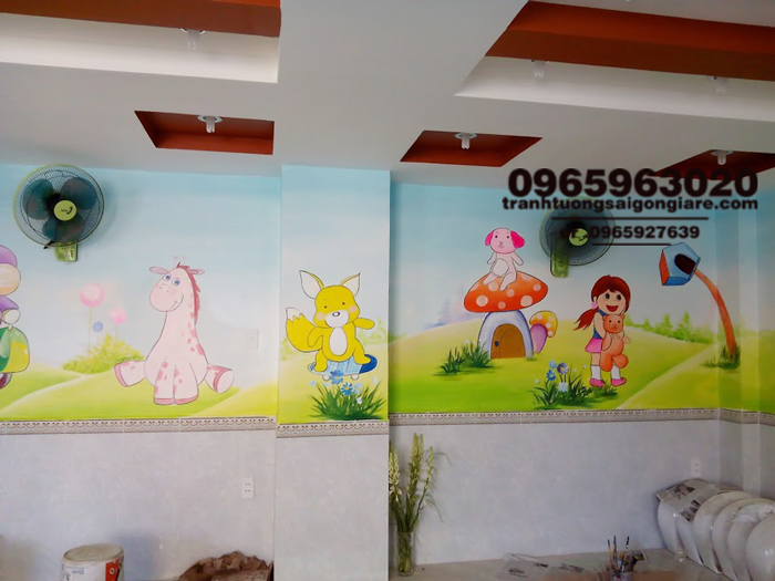 ve tranh tuong mam non