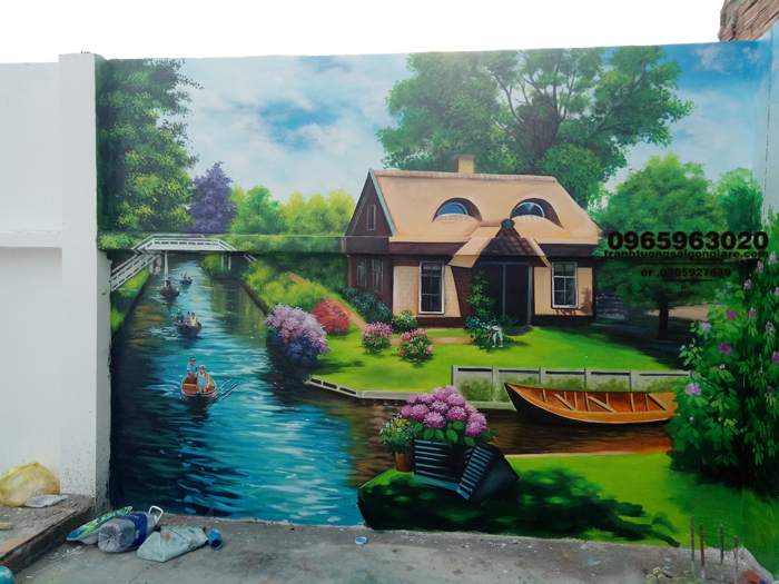 ve tranh tuong phong canh