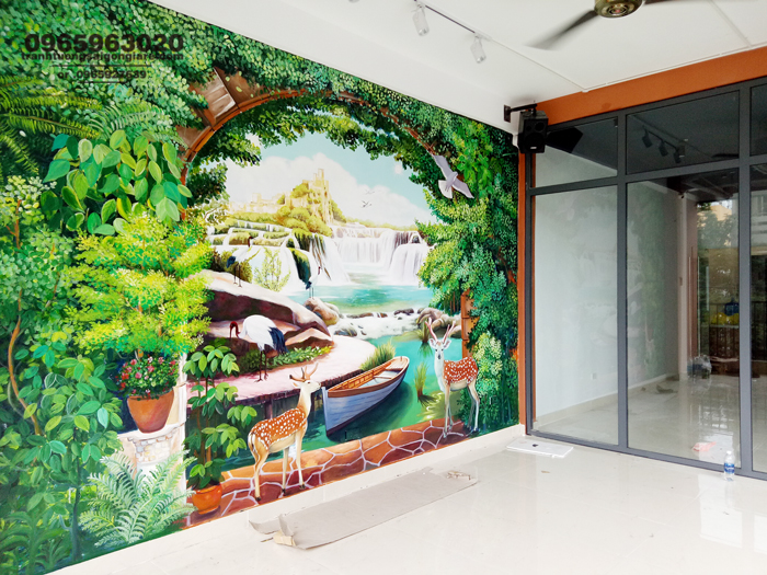 ve tranh phong canh sinh dong